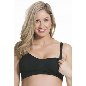 NEW CAKE LINGERIE WOMEN'S BLACK ROCK CANDY SEAMLESS SOFT NURSING BRA SIZE S